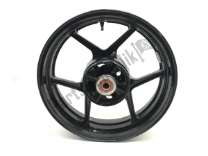 Kawasaki 410730146QT roda traseira, preto, metal - Lado inferior