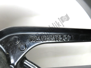 ducati 50221971AA rear wheel, black, 17 inch, 5,5 j, 10 spokes - Right side