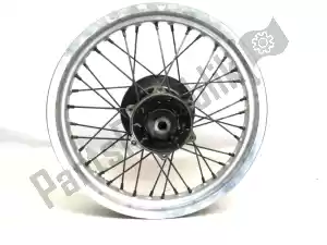 Kawasaki 410341154 rear wheel, silver color, 17 inch - Upper part