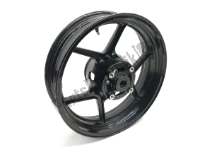 Kawasaki 410730146QT roda traseira, preto, metal - Lado superior