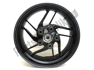 ducati 50221971AA rear wheel, black, 17 inch, 5,5 j, 10 spokes - Middle