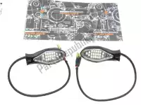 96627002B, Ducati, Ducati turn signals kit black aluminum nos    , NOS (New Old Stock)