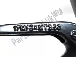 ducati 50121812AA frontwheel, black, 17 inch, 3.5 j, 10 spokes - image 9 of 10