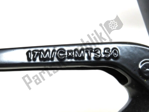 ducati 50121812AA frontwheel, black, 17 inch, 3.5 j, 10 spokes - Right side
