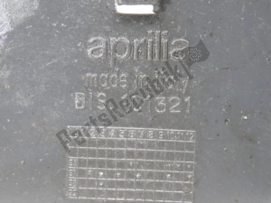 aprilia ap8226331 license plate holder - Left side
