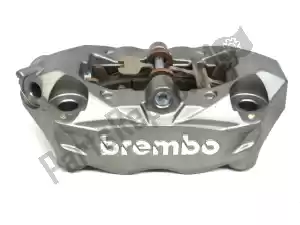 ducati 61041292C caliper, silver gray, front side, front brake, left, 4 pistons - Bottom side