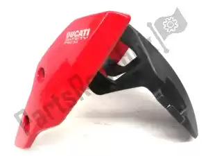 Ducati 564P1031CA para-choque dianteiro, vermelho - Lado inferior