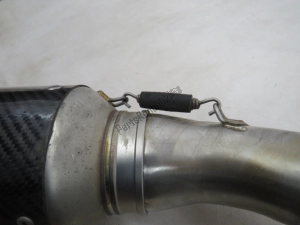 Mivv K044L2P complete exhaust system, stainless steel carbon fiber, 65mm, yes, street legal - Plain view