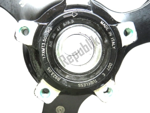 ducati 50121651AB roue avant, noir, 17 pouces, 3,5 j, 9 rayons - Partie supérieure