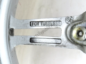 suzuki 5411110G20YD8 voorvelg, zilver, 15 inch , 3,50, 5 spaken - Rechterkant