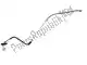 Brake line, front brake Ducati 61841062A