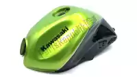 51086502719X, Kawasaki, Serbatoio di carburante, verde/nero Kawasaki Z 750 M R L ZR750 Black Edition, Usato