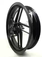 50121812AA, Ducati, voorwiel,       zwart, 17 inch, 3,5 j, 10 spaken Ducati Monster Multistrada 821 1200 797 Stripe Dark S GT Granturismo Sport D-AIR R Touring Pikes Peak 25th Anniversario Stealth Plus, Gebruikt