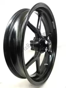 Ducati 50121783AA frontwheel, black, 17 inch, 3.50, 6 spokes - Left side