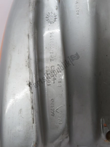aprilia AP8149044 fuel tank, grey, orange - Lower part