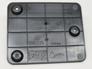 aprilia 642235 license plate holder, black - Upper side