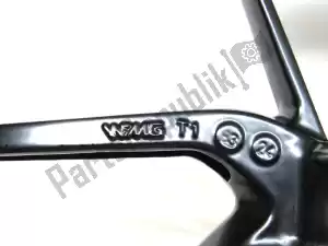 ducati 50121812AA roda dianteira, preta, 17 polegadas, 3,5 j, 10 raios - Parte de cima