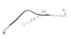 Brake line, rear brake Ducati 61910711C