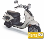 Tuyau d'échappement pour le Aprilia Mojito 50 Custom  - 2004