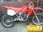 Fuel tank and accessories for the Honda CR 125 R - 1985