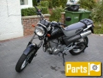 Fuel tank and accessories for the Honda SLR 650  - 1998