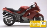 Opties en accessoires voor de Kawasaki ZZR 1100 G - 1998