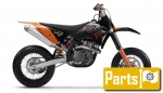 KTM SMR 450 Supermoto  - 2008 | Wszystkie części