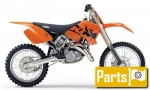 Options and accessories for the KTM SXS 125  - 2002