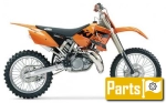 Oils, fluids and lubricants for the KTM SX 200  - 2004