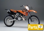 Kleding voor de KTM SX 380  - 2002