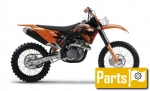 Oils, fluids and lubricants for the KTM SX-F 505 Racing  - 2007