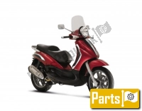 Toutes les pièces d'origine et de rechange pour votre Piaggio Beverly 125 RST 4T 4V IE E3 2010.