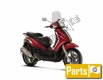 Alle originele en vervangende onderdelen voor uw Piaggio Beverly 125 RST 4T 4V IE E3 2010.