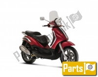 Alle originele en vervangende onderdelen voor uw Piaggio Beverly 300 RST S 4T 4V IE E3 2010.