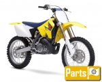 Oils, fluids and lubricants for the Suzuki RM 125  - 2008