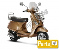 Todas las piezas originales y de repuesto para su Vespa LX 125 4T IE E3 Vietnam 2011.