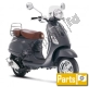 All original and replacement parts for your Vespa LXV 125 4T Navy E3 2007.