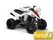 Alle originele en vervangende onderdelen voor uw Yamaha YFM 550F Grizzly EPS Yamaha Black 2011.