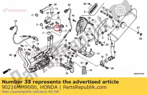 honda 90216MM9000 bout, flens, 8x32 - Onderkant