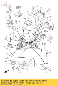 yamaha 42P825902000 faisceau de câbles assy - La partie au fond