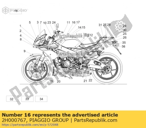 aprilia 2H000767 decalque 