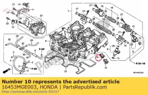 honda 16453MGE003 clip, slang (d15.8) - Onderkant