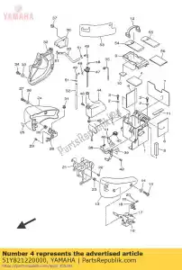 yamaha 51Y821220000 stoel, batterij - Onderkant