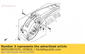 Honda 90501MEY670 kraag, rr. spatbord - Onderkant