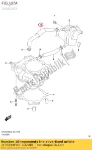 suzuki 1133329F00 w??, odpowietrznik - Dół