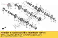 23411KCZ000, Honda, engrenage, c-1 honda xr  r xr250r 250 , Nouveau