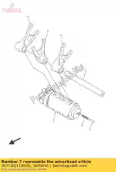 Here you can order the bar, shift fork guide 1 from Yamaha, with part number 4GY185310000: