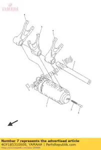 yamaha 4GY185310000 barra, guida forche cambio 1 - Il fondo