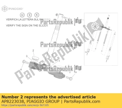 Aprilia AP8223038, Plugue, OEM: Aprilia AP8223038