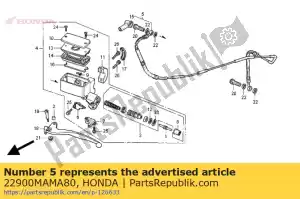 Honda 22900MAMA80 comp. de manguera, embrague - Lado inferior